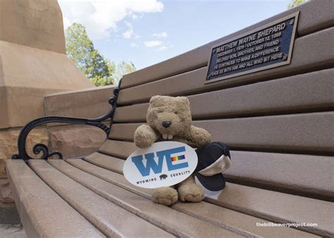 Matthew Shepard Memorial Bench! - The Bill Beaver Project