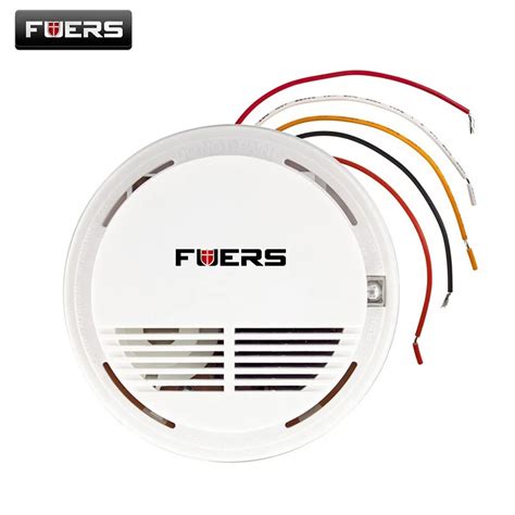 Fuers Wired Fire Smoke Sensor Detector Alarm Tester For Home Security ...