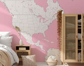 Voyager Map Wall Mural, Map Mural, World Map Wallpaper, Map Print, Map ...