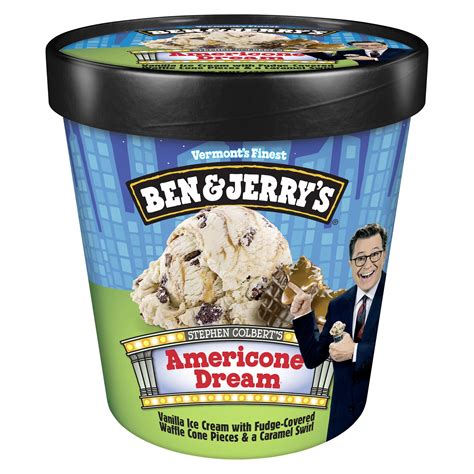 Ben & Jerry's Americone Dream Vanilla Ice Cream Pint, 16 oz - Walmart.com