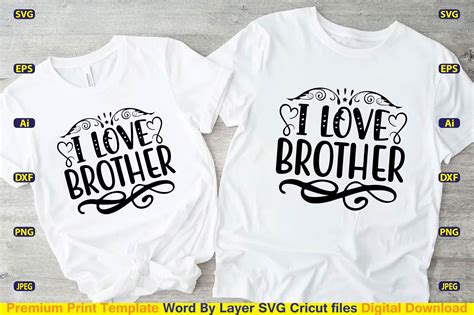 I Love Brother SVG Graphic by CraftArt24 · Creative Fabrica