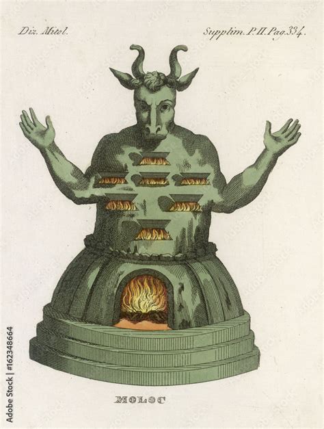 Moloch. Date: 7th century BC Stock Photo | Adobe Stock