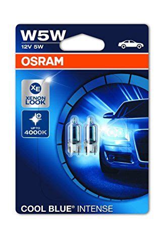 Upgrade Your Car Lights with OSRAM COOL BLUE INTENSE W5W Halogen Bulbs