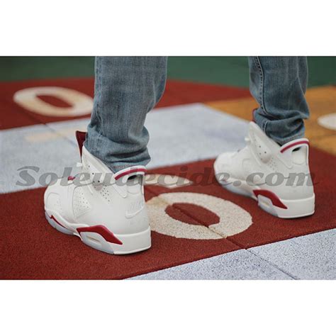 Air Jordan 6 "Maroon" - On-Feet Images - SneakerNews.com