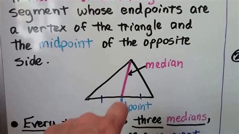 Geometry 5.3a, Centroid Theorem & construct Centroid of a Triangle - YouTube