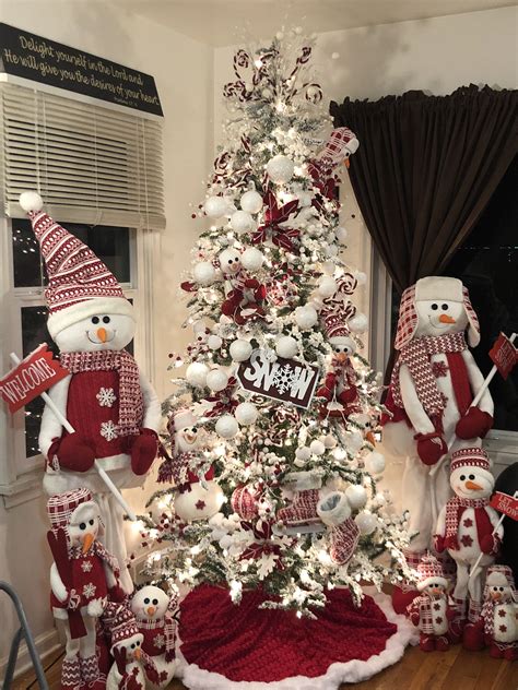 Snowman Christmas Tree | Snowman christmas tree, Christmas tree ...