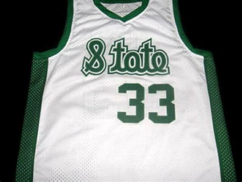 Magic Johnson #33 Michigan State Basketball Jersey White - Malcom Terry