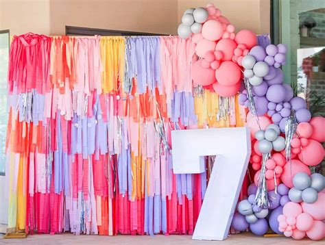 DIY Tablecloth Party Backdrop - Sweet Red Poppy