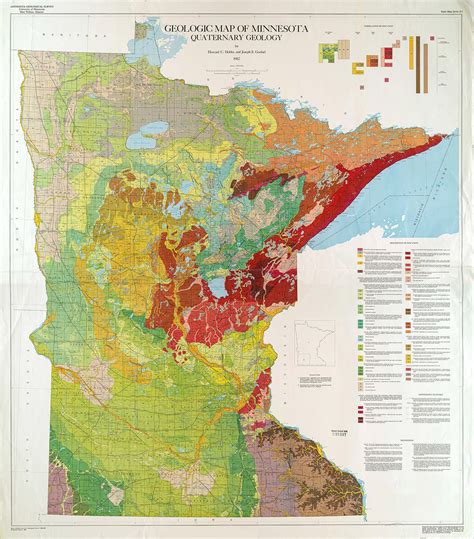 Quaternary Geologic Map of Minnesota Glacial Geology Map of - Etsy Canada