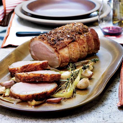 Fennel-Garlic Pork Roast Recipe | Food & Wine