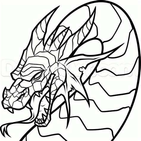 Chinese Dragon Head Coloring Pages