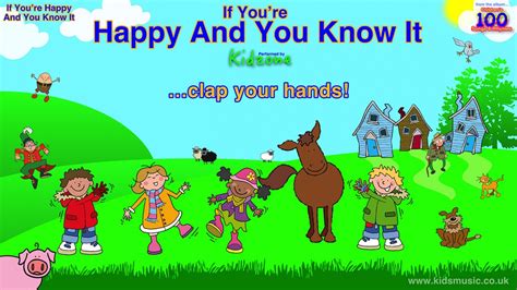 If You Are Happy And You Know It Nursery Rhyme For Kids With Lyrics ...