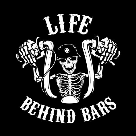 Life Behind Bars Biker Shirt - Visions Screenprinting