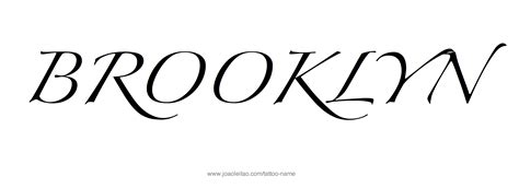 Brooklyn Name Tattoo Designs