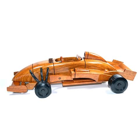 Formula 1 Wooden Art Race Car Model : Wood Toy