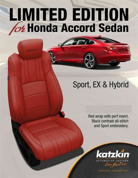 Honda Accord 2019 Leather Seat Covers - Velcromag