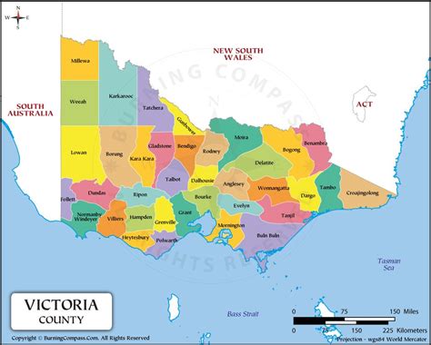 Victoria County Map, Victoria Political Map