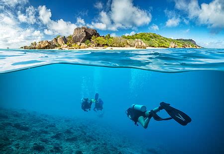 HD wallpaper: Scuba diving, Ocean, Underwater, 4K | Wallpaper Flare