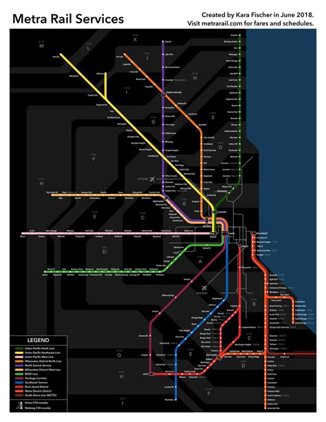 Metra Train Map