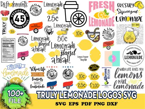 100 Truly Lemonade Logos Svg, Trending Svg, Bundle Svg, Trul - Inspire Uplift