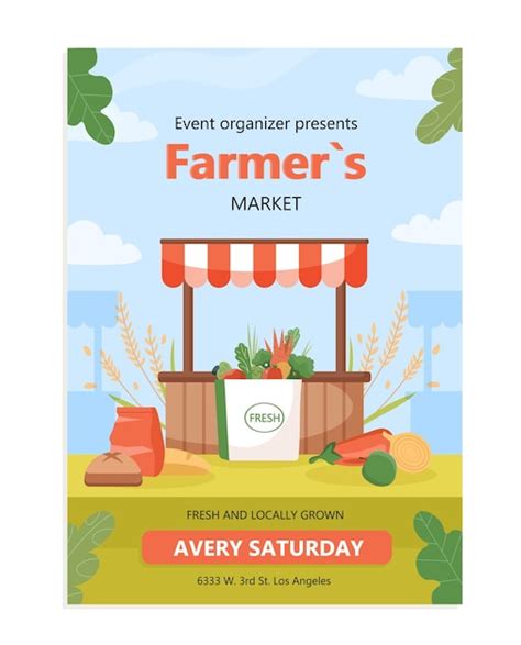 Farm market poster Vectors & Illustrations for Free Download | Freepik