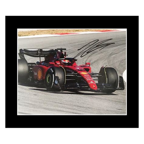 Signed Charles Leclerc Photo Display -12 x 10 Ferrari Formula 1 Icon