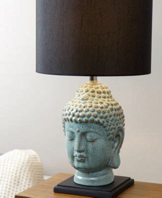 Abbyson Living Buddha Table Lamp - Blue | Turquoise living room decor, Buddha lamp, Table lamp