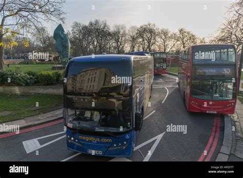 Megabus coach in London Stock Photo - Alamy