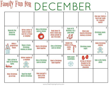 December Calendar For Kids To Learn With Printables - 2024 CALENDAR ...