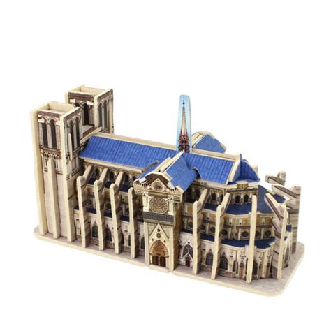 DIY 3D Wooden Notre Dame de Paris Puzzle - Not sold in stores