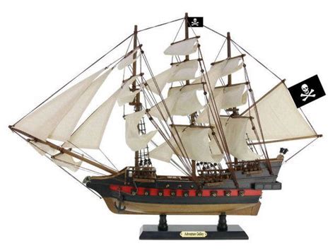 Buy Wooden Captain Kidd's Adventure Galley White Sails Limited Model Pirate Ship 26in - Model Ships