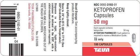 Ketoprofen - FDA prescribing information, side effects and uses