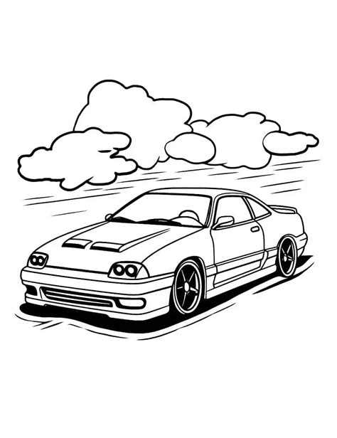 Simple Coloring Pages Cars Acura - vrogue.co