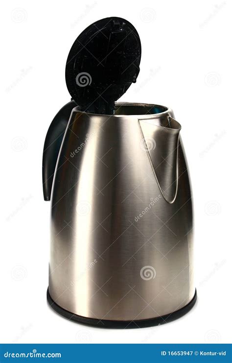 Electric Kettle with an Open Lid Stock Image - Image of equipment ...