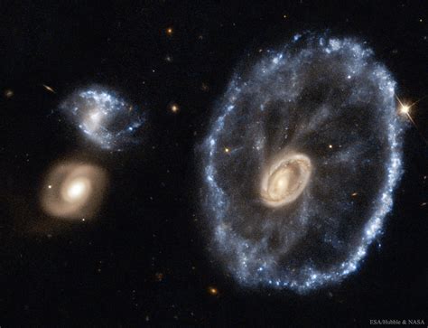 APOD: 2016 December 18 - The Cartwheel Galaxy from Hubble