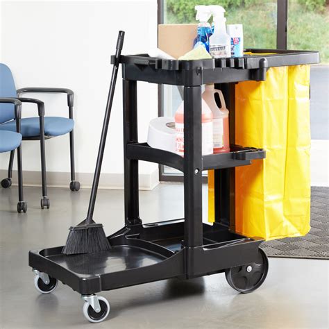 Black Janitor's Cart in Janitorial Carts from Simplex Trading ...