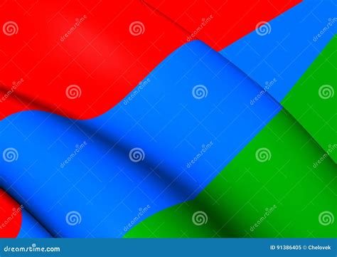 Flag of Karelia, Russia. stock illustration. Illustration of symbol ...