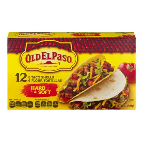 Old El Paso Hard and Soft Taco Shells, 7.4 oz Box - Walmart.com ...