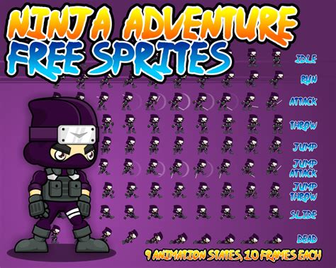 Ninja Adventure - Free Sprite | Liberated Pixel Cup