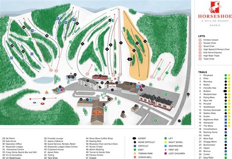 Trail map Horseshoe Resort