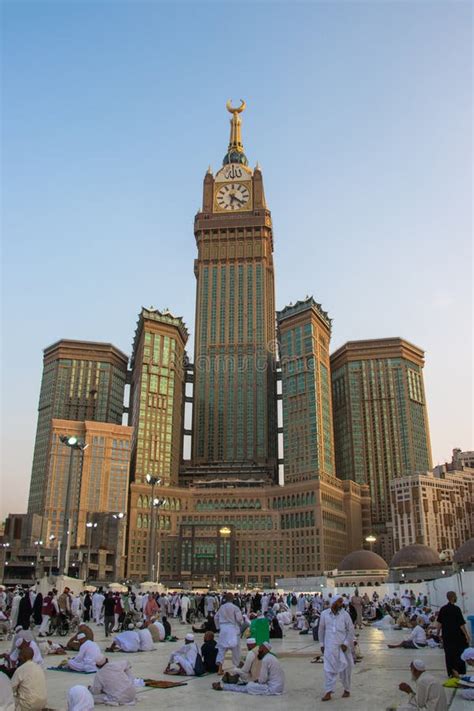 Abraj Al Bait Royal Clock Tower Makkah in Mecca, Saudi Arabia. Stock Photo - Image of mecca ...