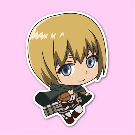 ARMIN ARLERT STICKER Attack on Titan Anime Stickers | Laptop Stickers ...