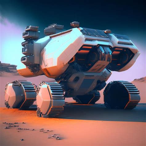 Futuristic Mars rover by Pickgameru on DeviantArt