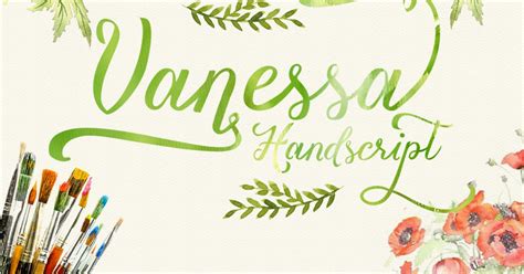 Vanessa handscript, Fonts - Envato Elements