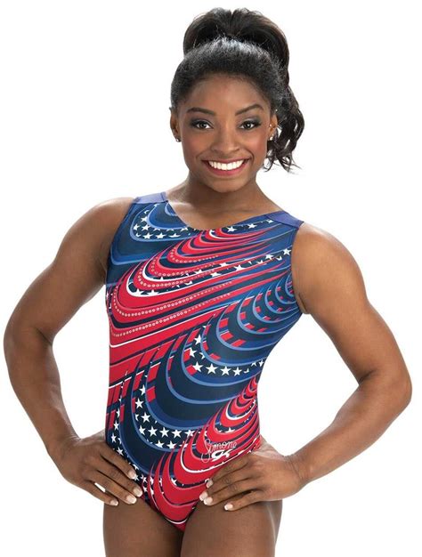 E4002 Stars and Sparkle Simone Biles Gymnastics Leotard GK