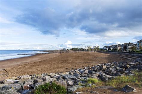 Minehead Beach stock image. Image of sunset, background - 122210571