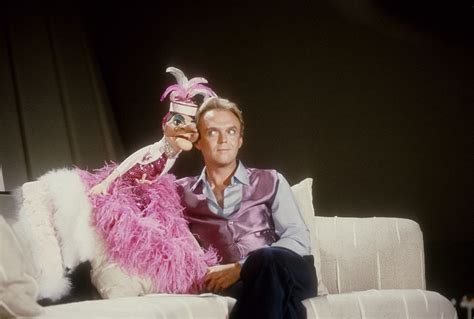 LOS ANGELES - CIRCA 1980: Puppeteer Wayland Flowers and his puppet Madame on the set of a TV ...