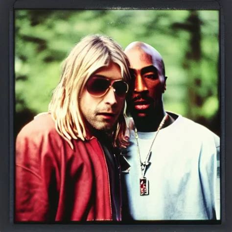 Polaroid photograph of Kurt Cobain and Tupac Shakur, | Stable Diffusion | OpenArt