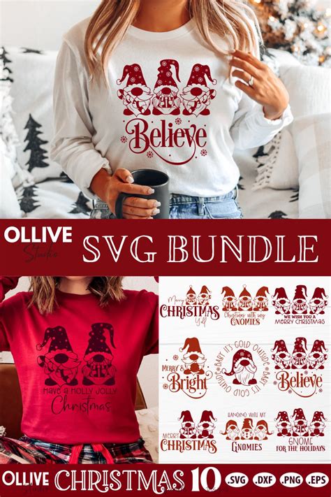 Christmas SVG Bundle | Christmas Gnome SVG