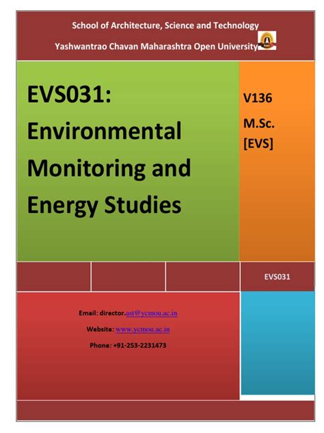 EVS031 Env Monitoring and Energy Studies - Pre-Edited PDF | PDF ...